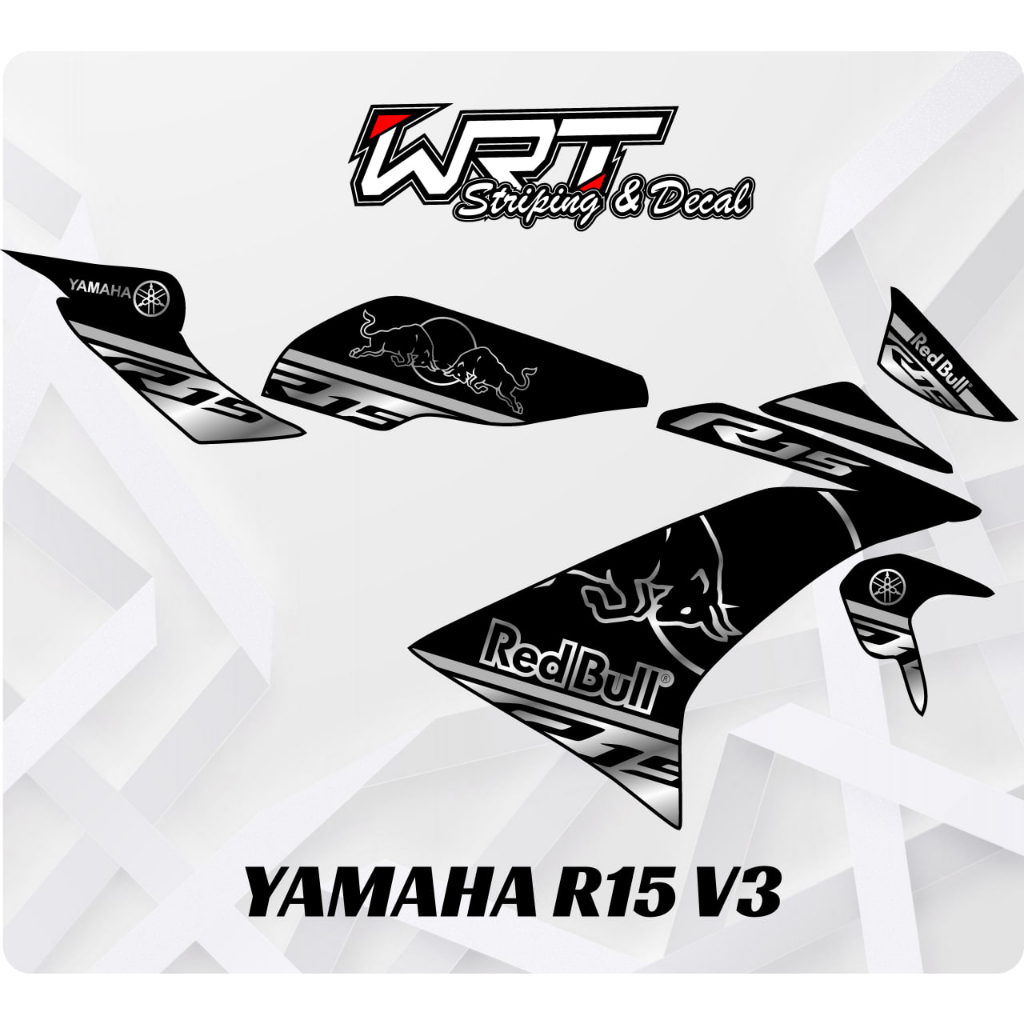 Striping R15 v3-Striping Hologram R15 v3-Stiker R15 v3-Decal R15 v3 RedBull