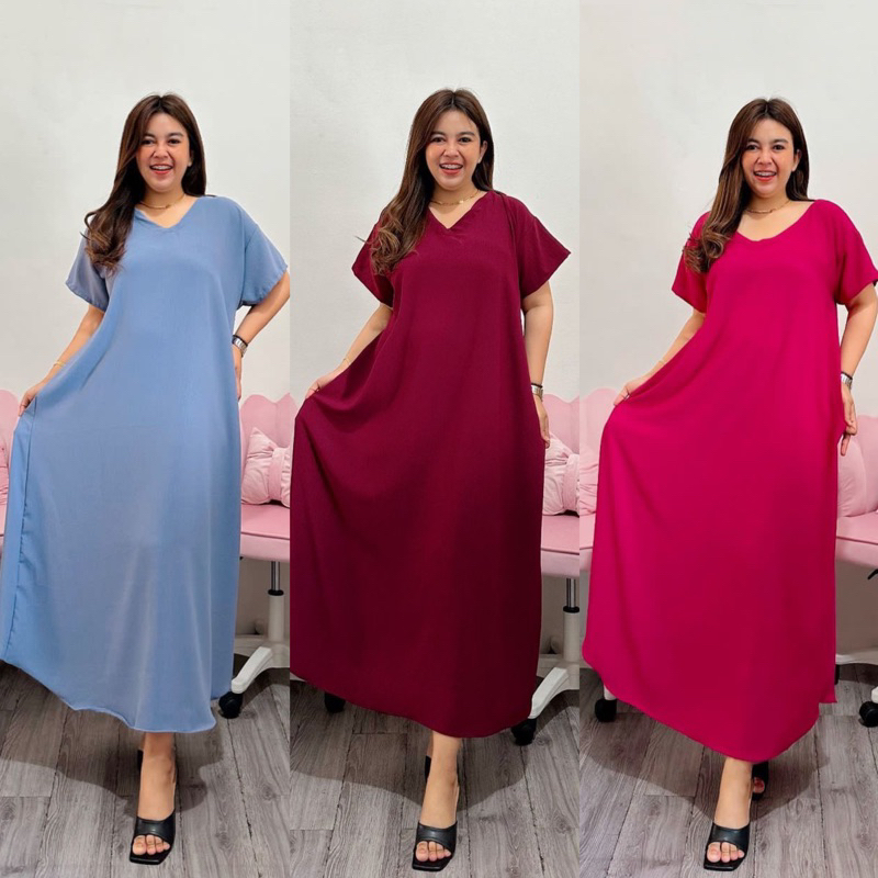 Long Dress Airflow Casual Crinkle