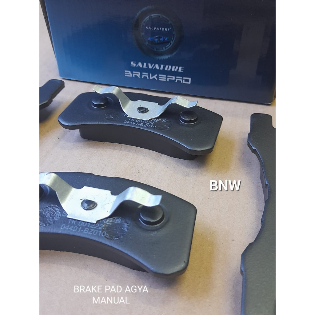 Brake pad kampas rem agya,ayla,mirage Manual