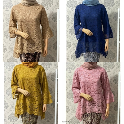 atasan rinjani / atasan kebaya brukat / kebaya bianca / kebaya modern / kebaya big size / kebaya jum