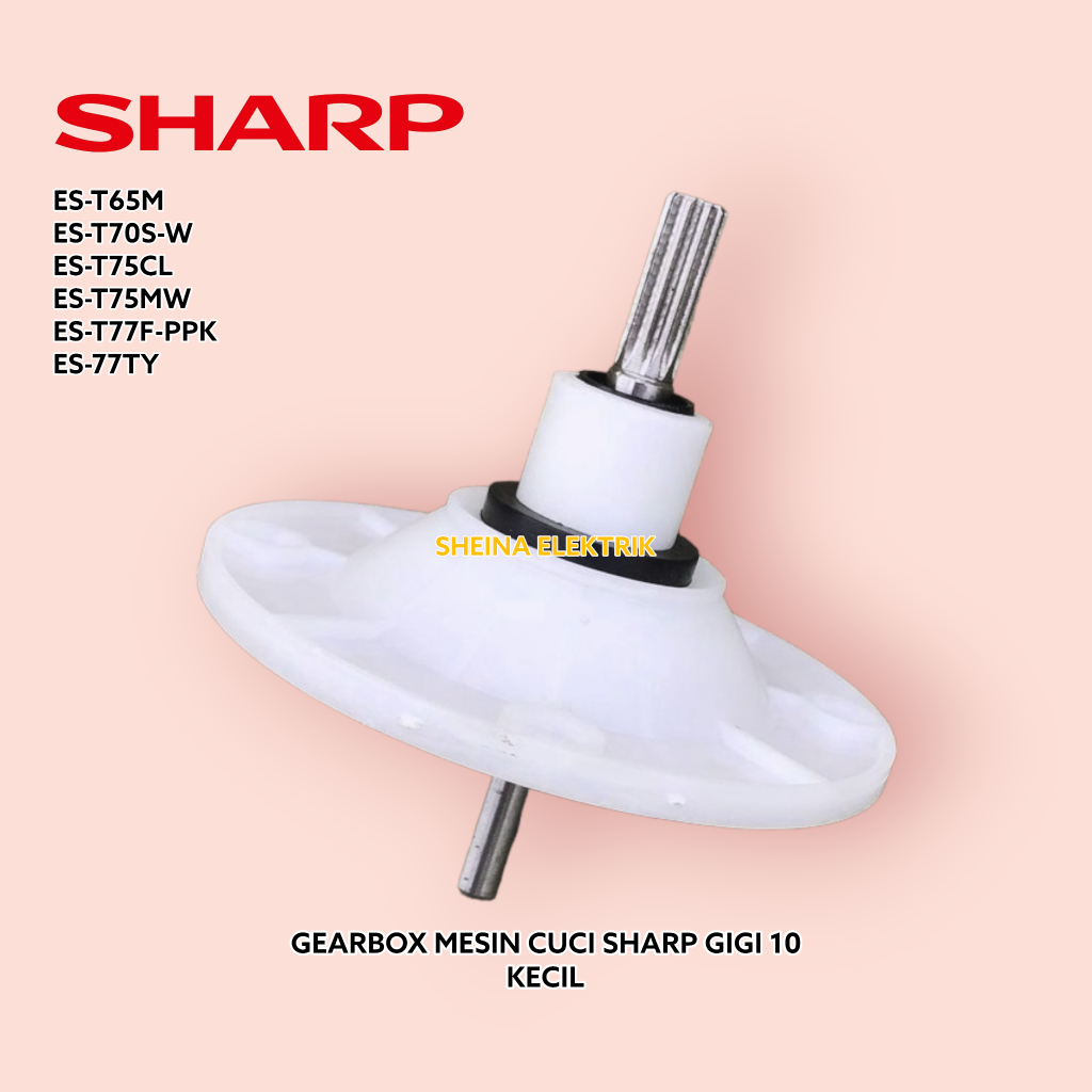GEARBOX GEAR BOX MESIN CUCI 2 TABUNG SHARP KAPASITAS 6 - 7 KG