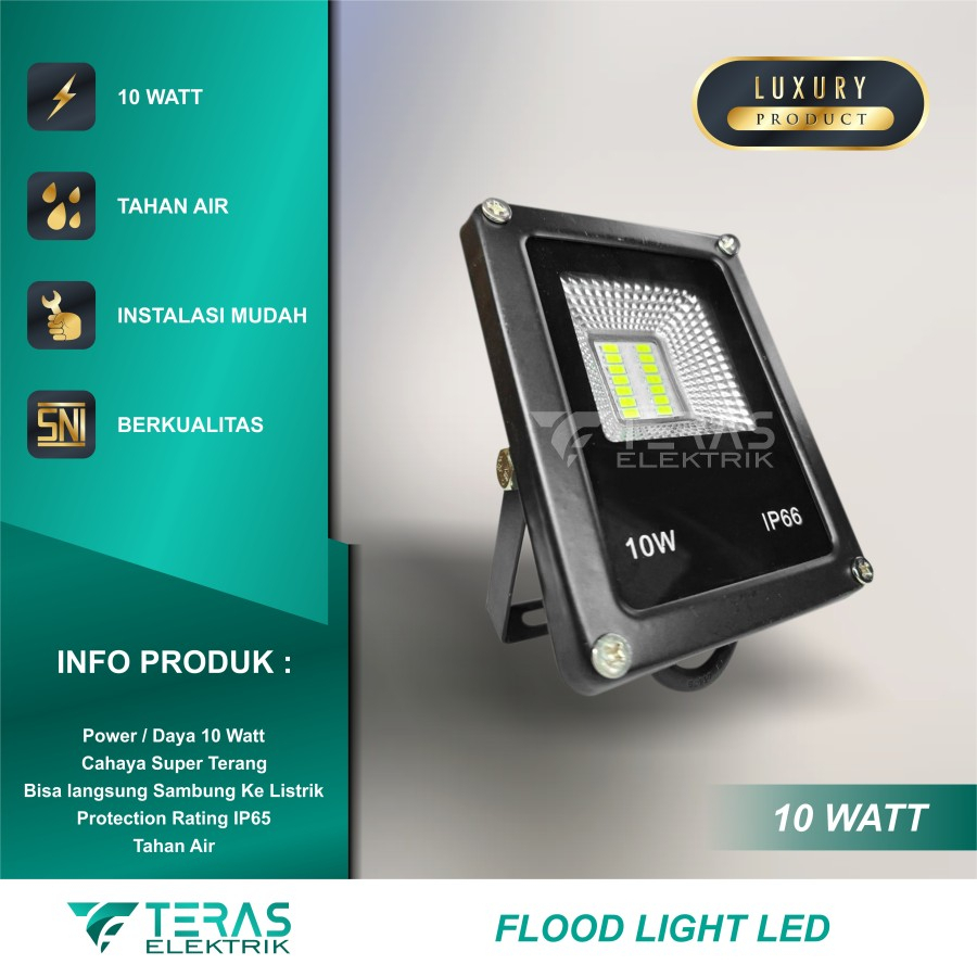 Lampu sorot 10w flood light LED 10 Watt Lampu tembak 10w Cahaya Terang