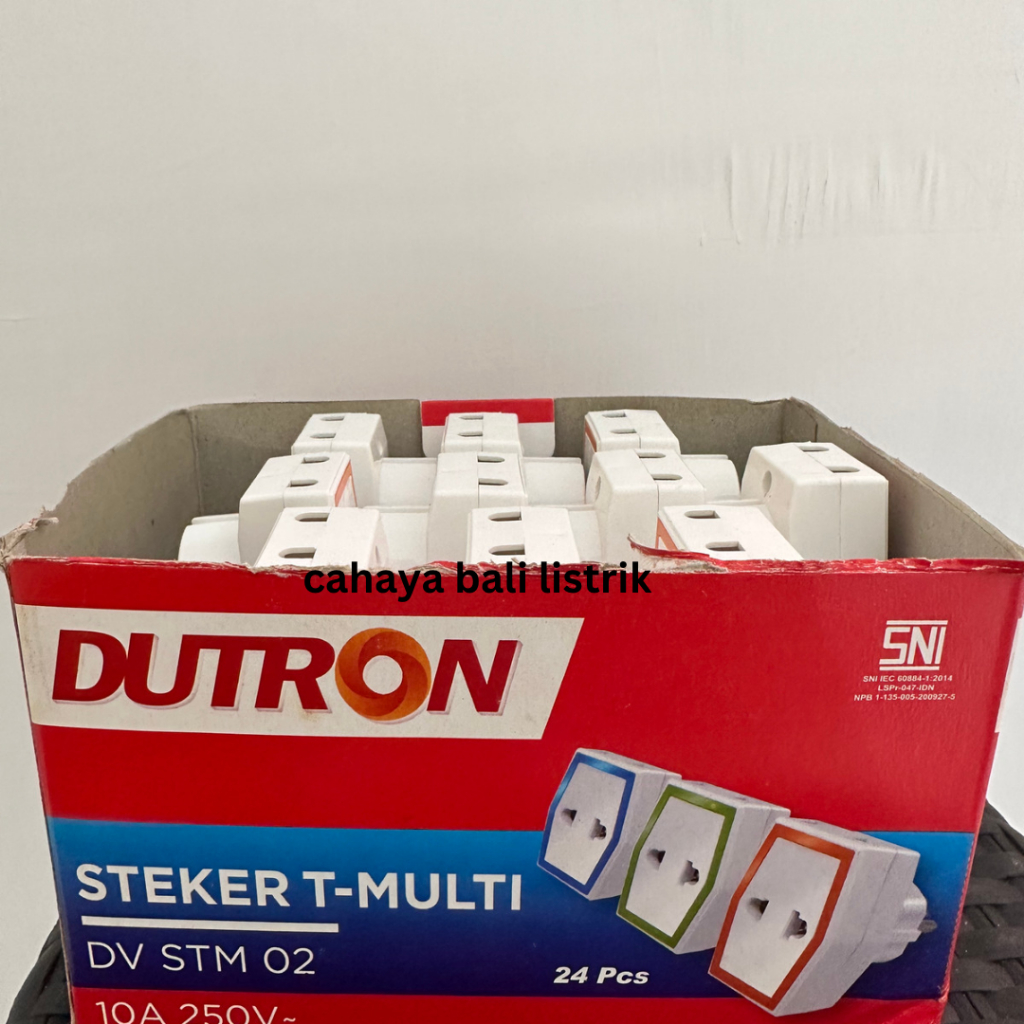 DUTRON Steker Arde T Multi Warna Colokan Cabang 3