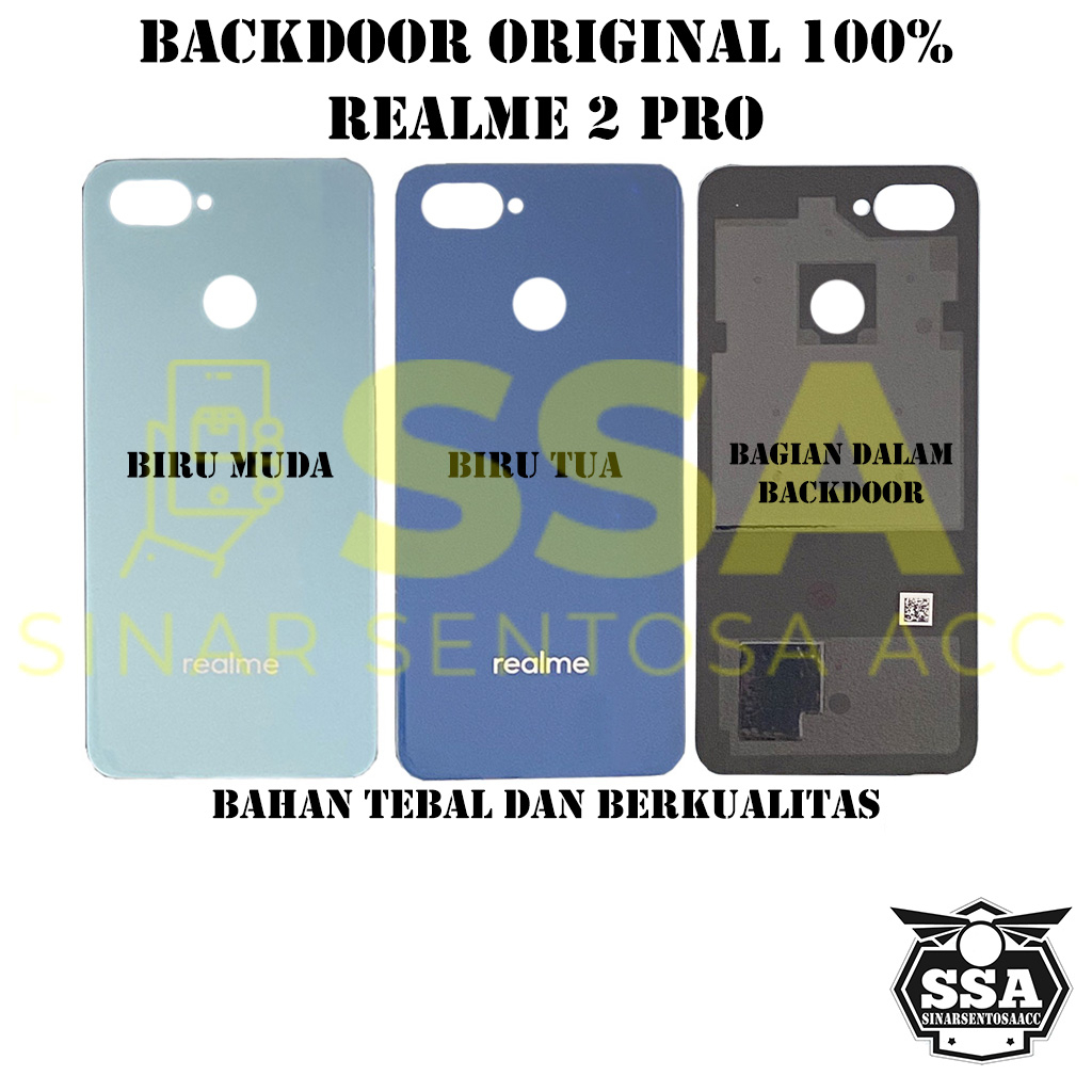 Backdoor Original 100% Realme 2 Pro Tutup Baterai Tutup Belakang Backcover Back cover Real Me 2Pro Realme2Pro