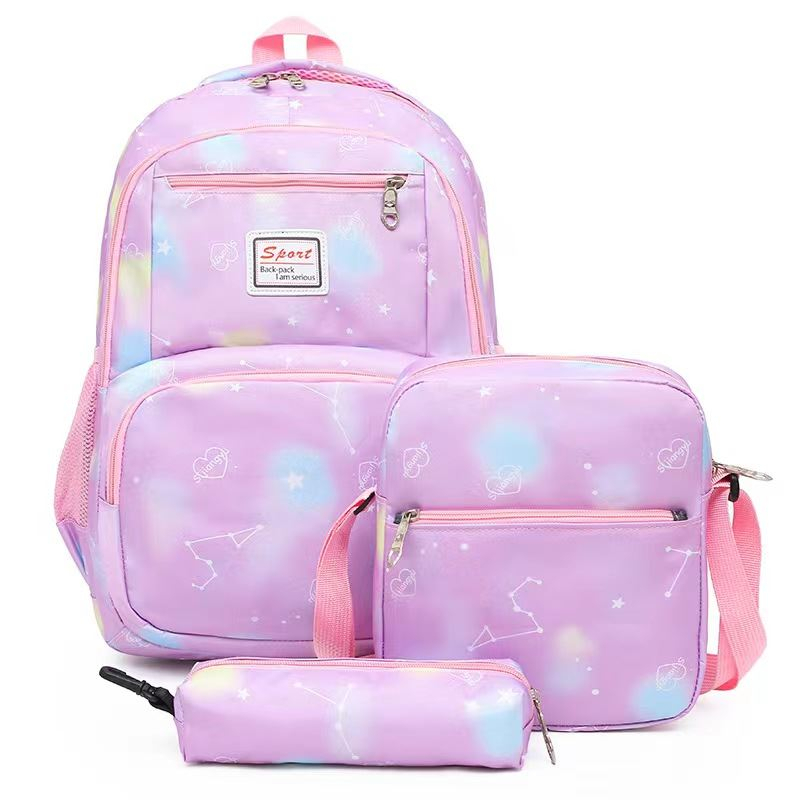 MV_Marvelouz MV701997 Tas RANSEL Remaja Wanita 3IN1 Nilon Warna Cantik Kekinian Terbaru 1kg bisa 2 tas supplier tas import JTF1997