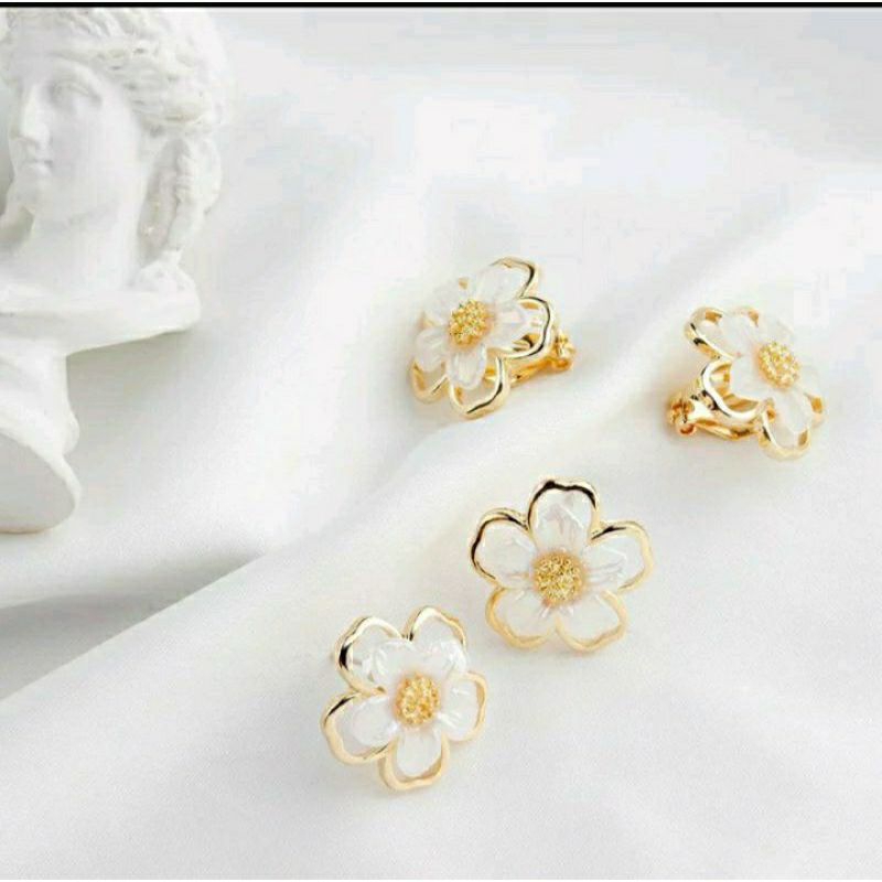 Anting Klip Hijab Tanpa Tindik/Anting Jepit