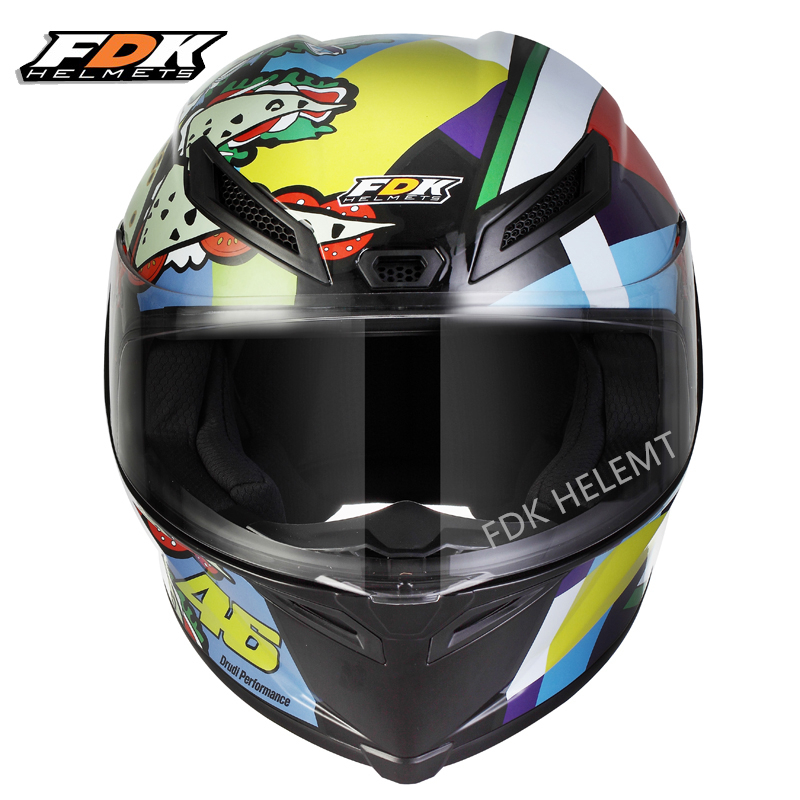 FDK Helm Full Face Misano 2023 Pista Model Motor Helm Tersedia Untuk Pria Dan Wanita Bisa Cod