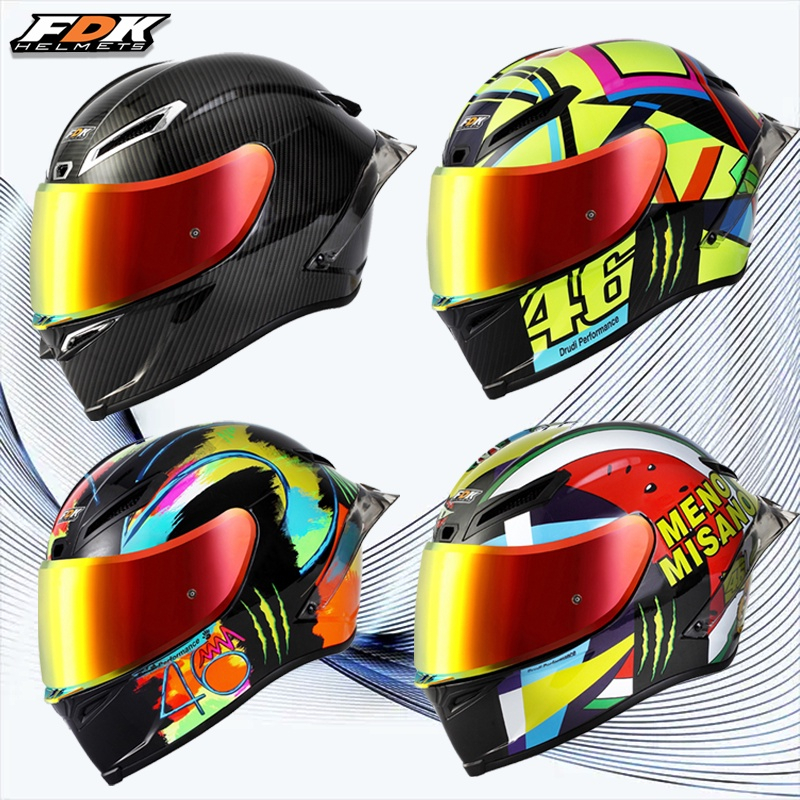 FDK Helm Full Face Pista Model Helm Motorcycle Helmet Tersedia Untuk Pria Dan Wanita Bisa Cod