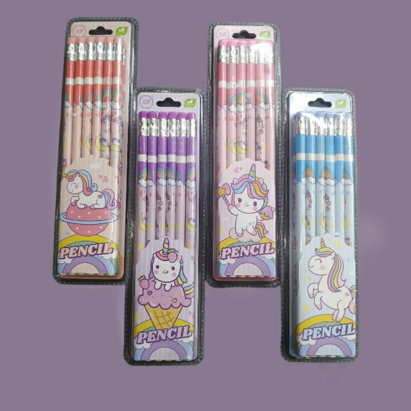 Pensil 2B  Unicorn isi 12pcs MQ943