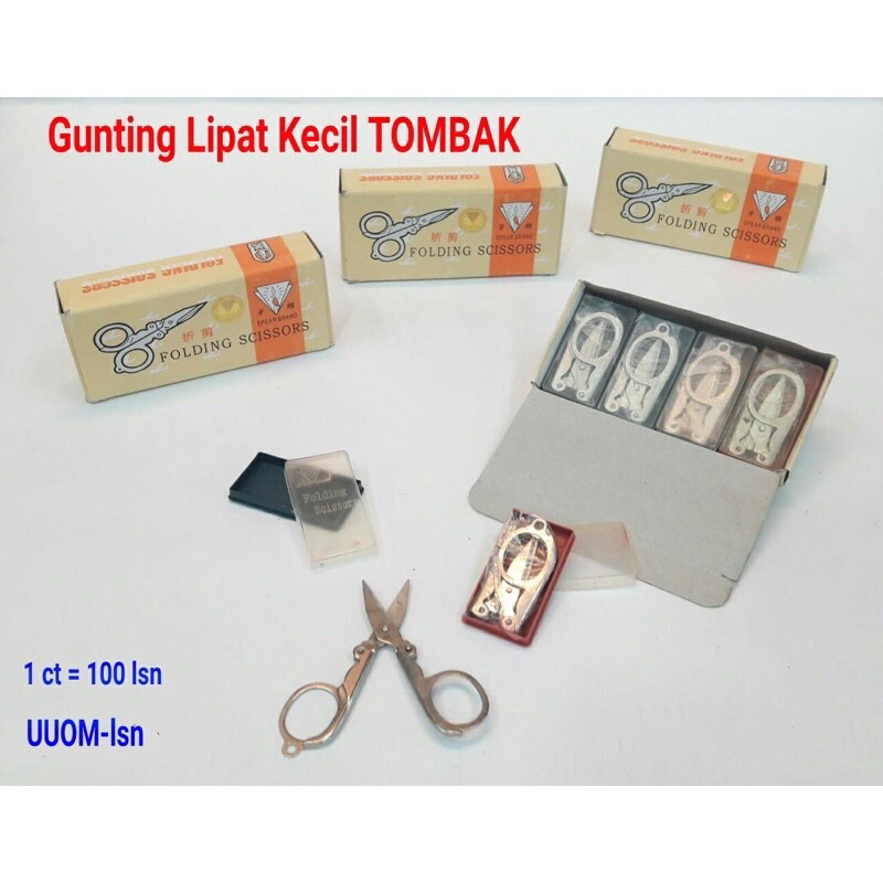 

gunting lipat besi kecil besar / folding scissors (1pcs)