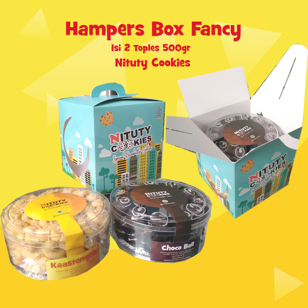 

Hampers Natal Kue Kering Nituty Cookies 500gr isi 2 toples