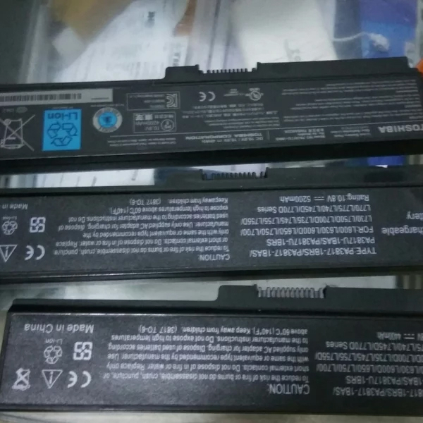 Baterai Toshiba L510 C600 C640 C635 C645 L740 L745 PA3817 Bekas Normal