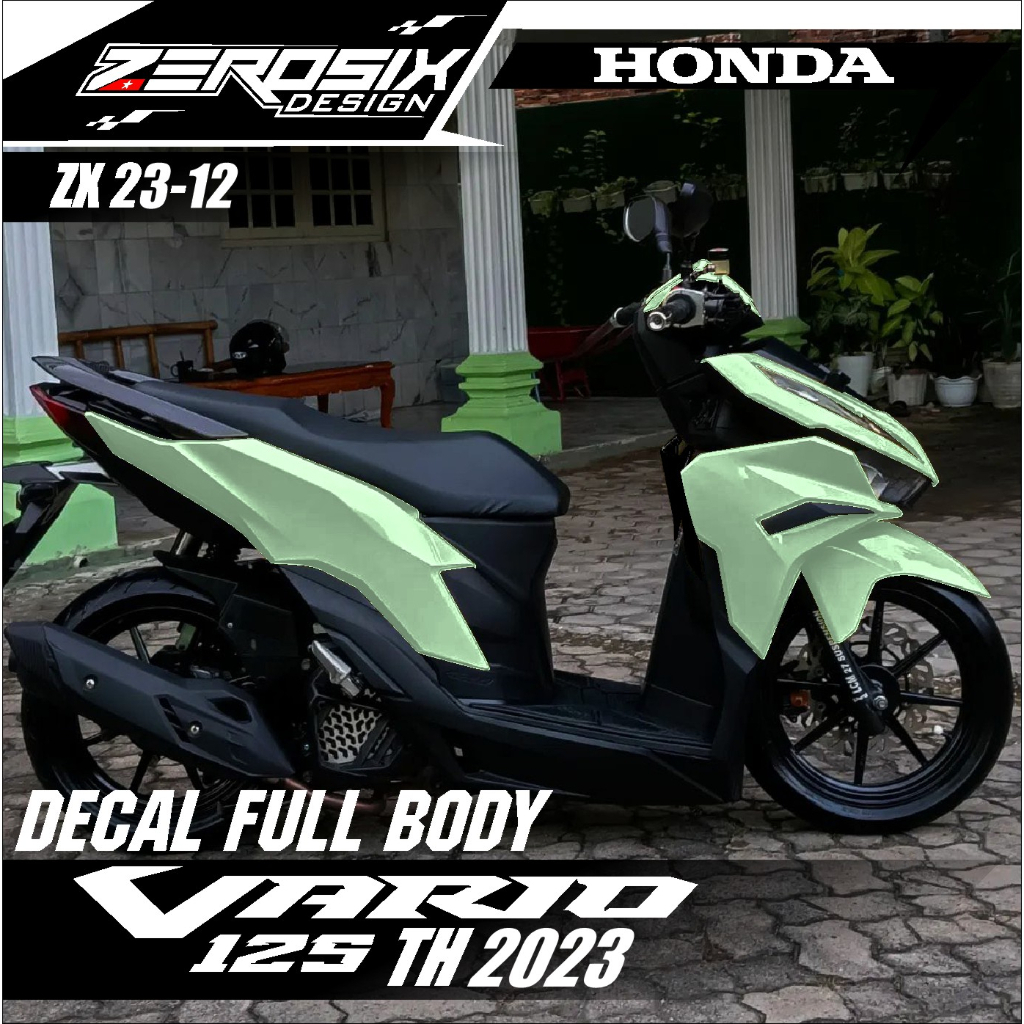 Decal Sticker POLOS Honda Vario 125 New 2023 FULL BODY - Stiker Skotlet Polos Vario 125 Terbaru