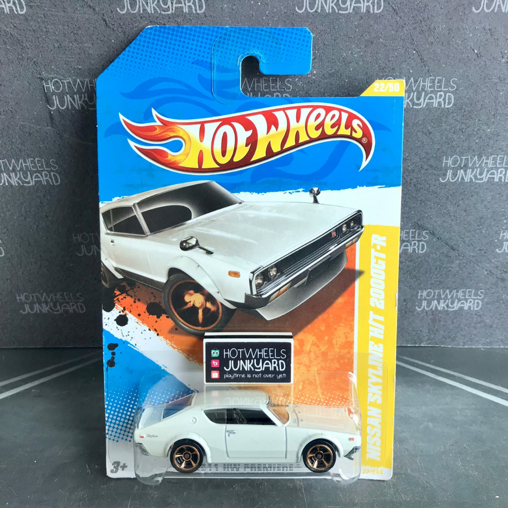 Hot Wheels Nissan Skyline H/T 2000GT-R Kenmeri 2011 HW Premiere White