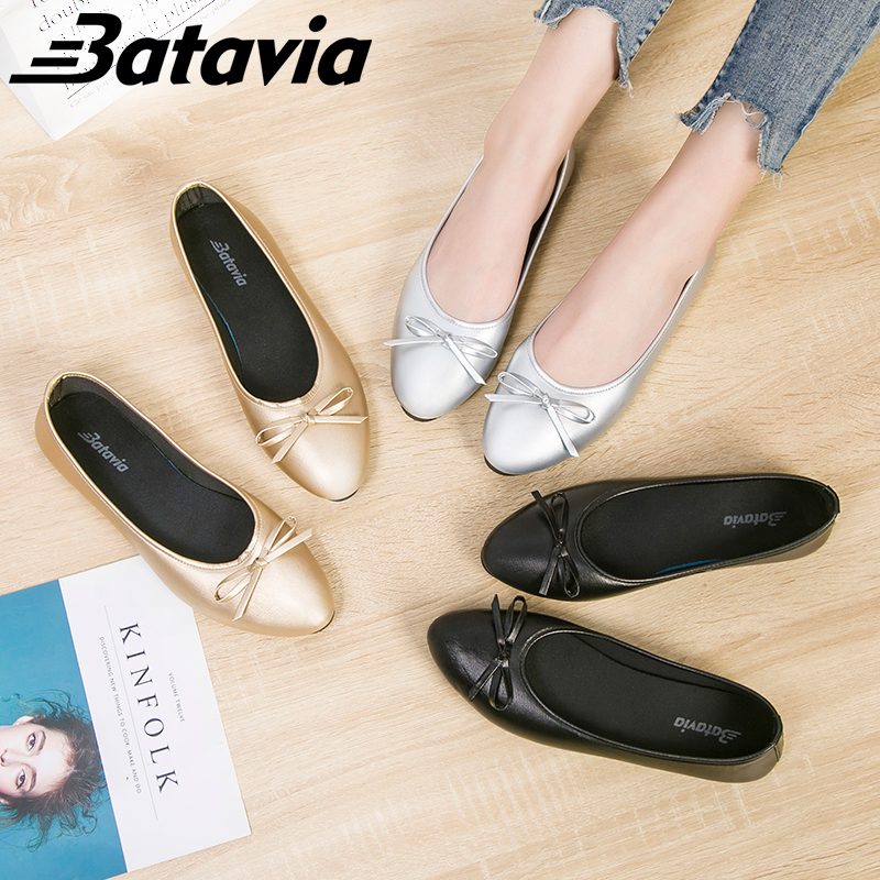 Batavia Sepatu flatshoes kulit Wanita import Sepatu Wanita flatshoes sepatu fashion wanita import Sepatu wanita flatshoes kulit Flats Shoes Sepatu kerja wanita di tempat kerja Sepatu Hitam Wanita Balet Women Shoes F11