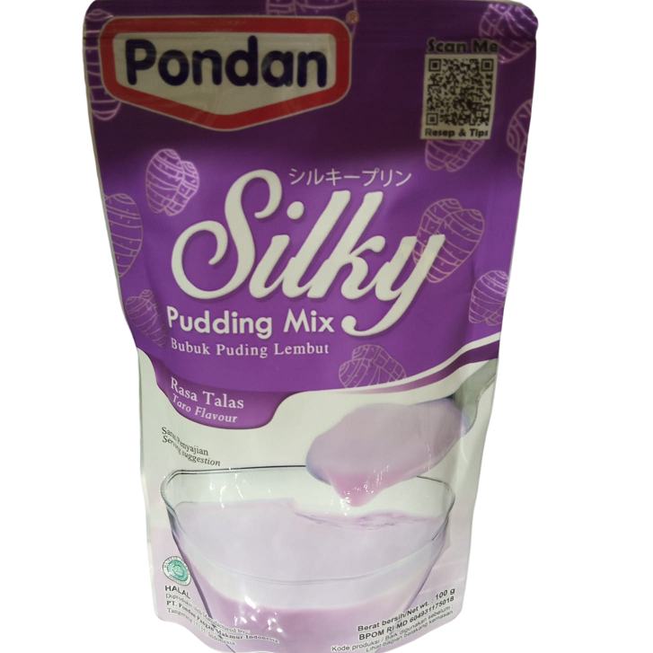 

Pondan Silky Rasa Talas 100gr Bubuk Pudding Mix Taro