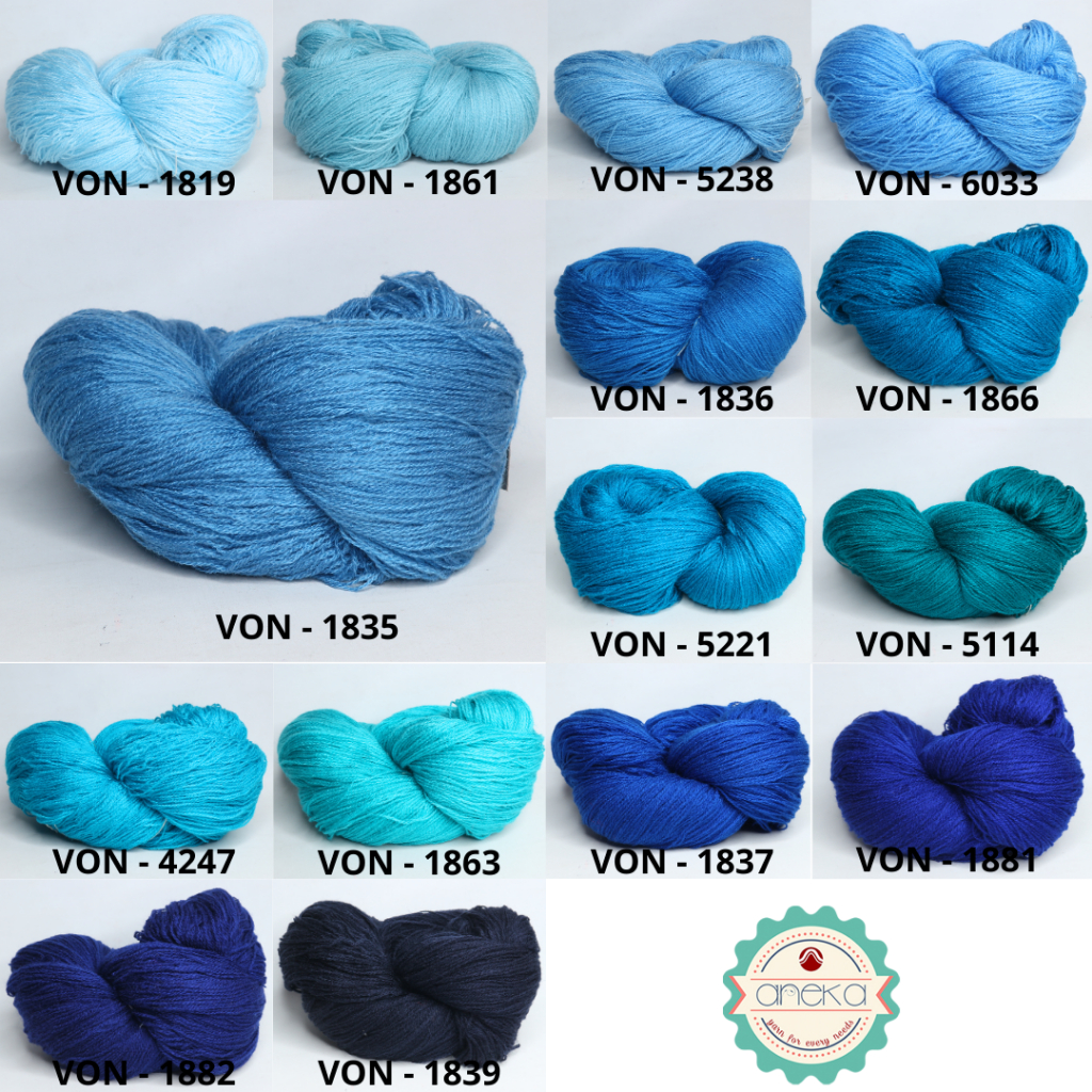 KATALOG - Benang Rajut Wool / Wol / Siet Yarn 200 gram VONEL (BENTUK HANK, TIDAK DIGULUNG) PART 3