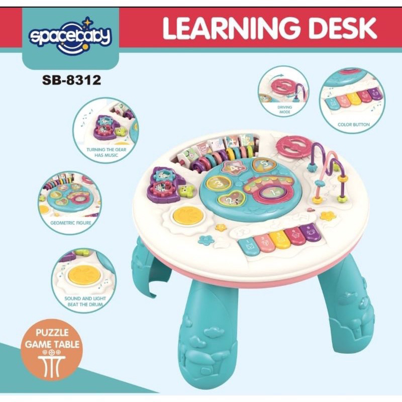 Spacebaby Learning Desk SB 8312 Mainan Musik Anak Space baby