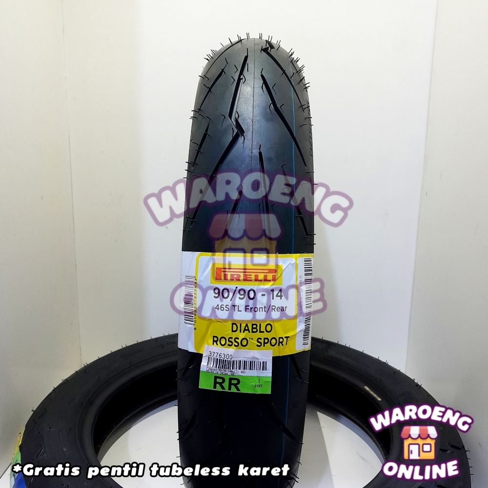 BAN PIRELLI DIABLO ROSSO SPORT RING 14 TUBLESS SOFTCOMPOUND BAN RACING MOTOR MATIC BEAT VARIO MIO