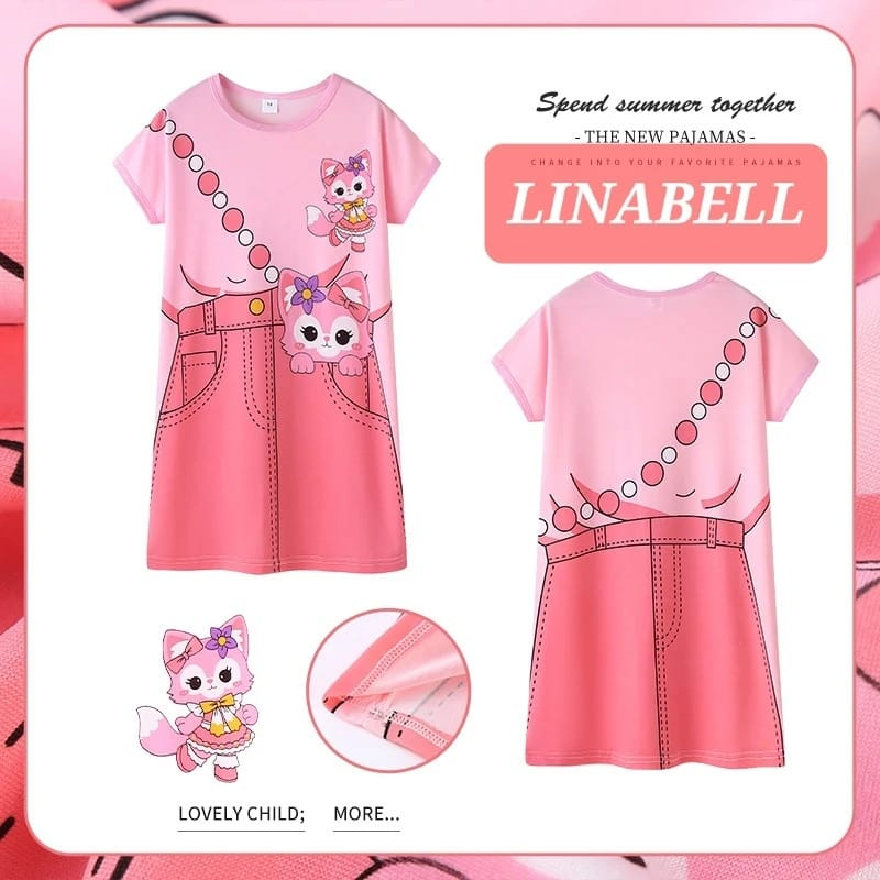 DASTER SANRIO BAJU TIDUR ANAK CEWEK FASHION KOREA IMPORT SANTAI DAILY LUCU DRESS