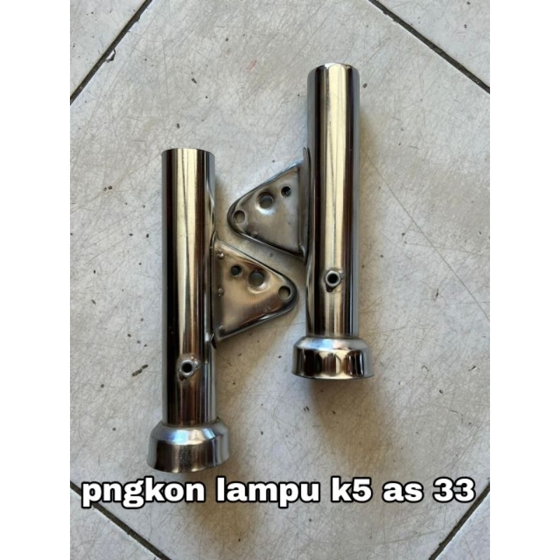 pangkon lamu depan cb k5 pnp as 33 shock ninja vixion Scorpio chrome