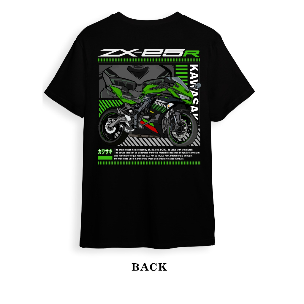 Kaos distro premium Ninety Seven T-Shirt ZX25R lengan pendek Katun combed 24s
