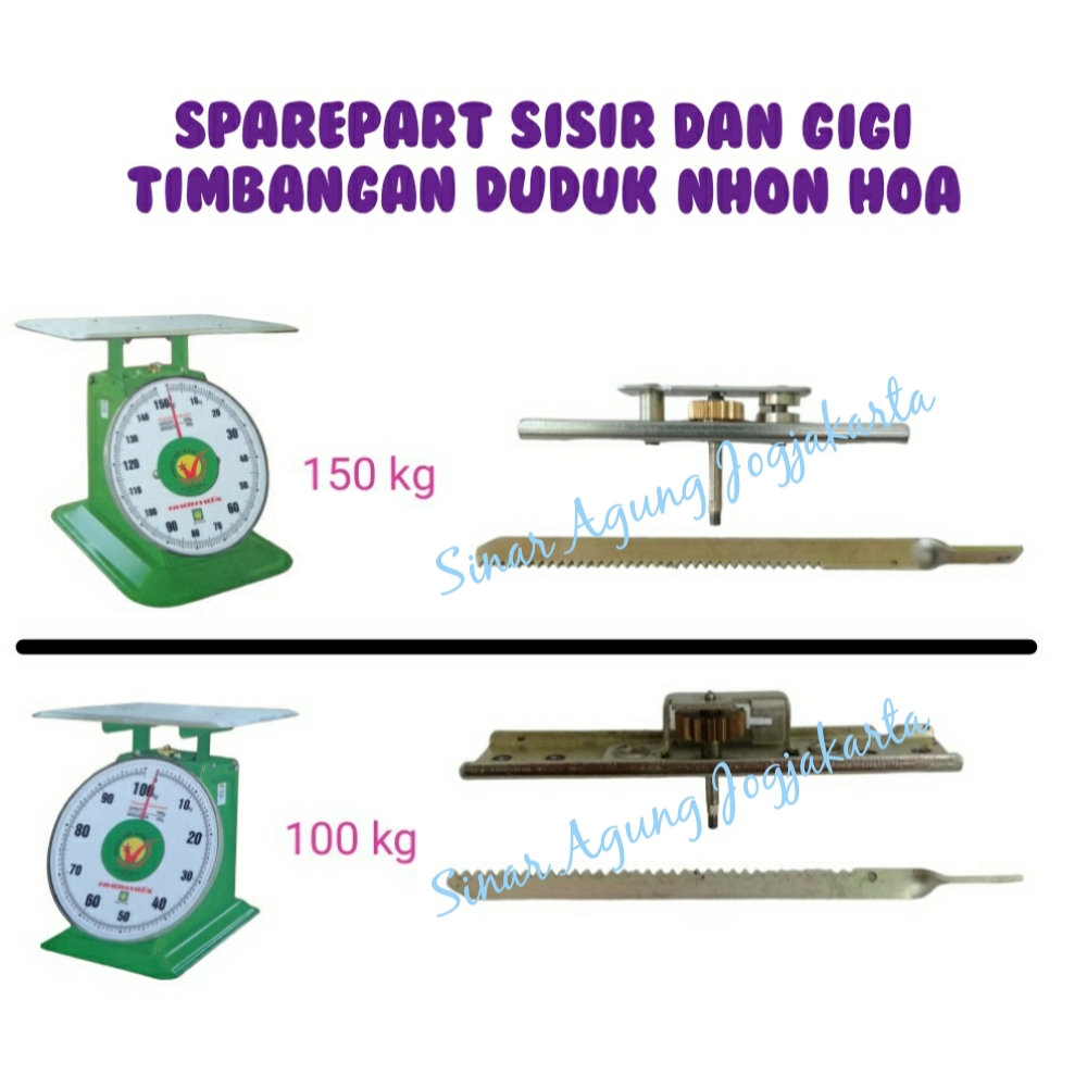 SPARE PART SISIR dan GIGI TIMBANGAN DUDUK NHON HOA