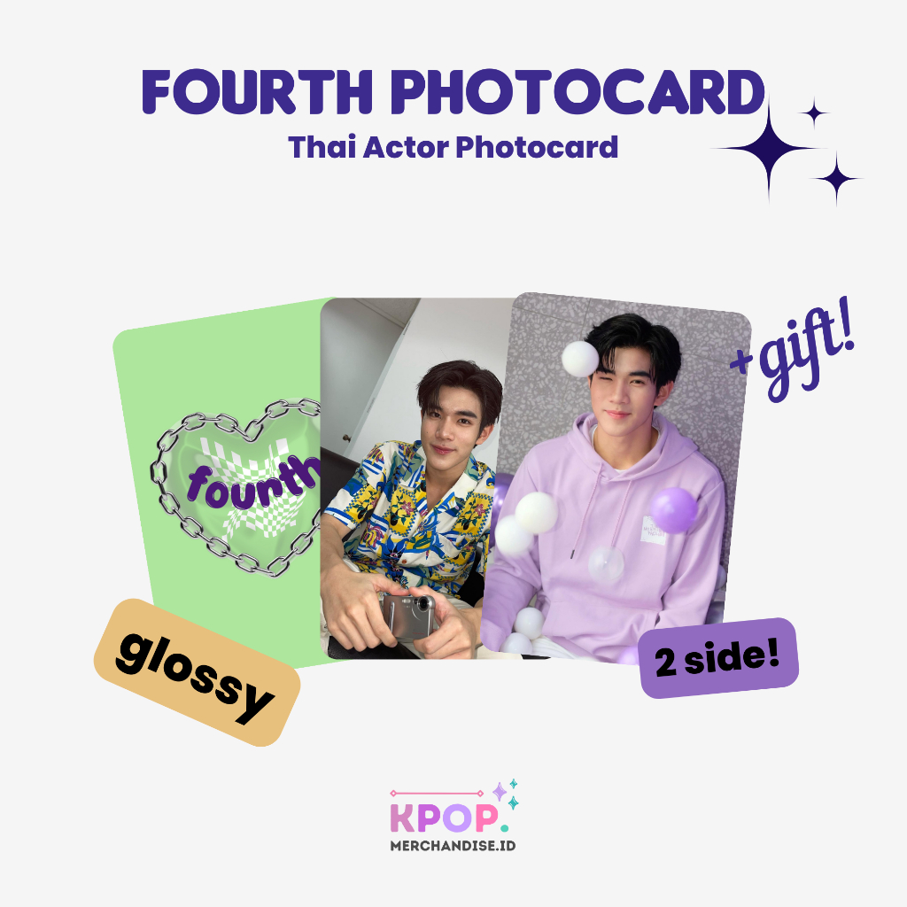 FOURTH NATTAWAT PHOTOCARD COLOR THAI ACTOR