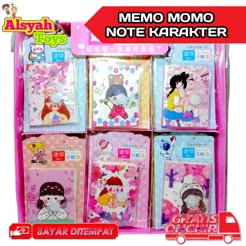 

1 PCS memo momo memo note momo memo buku momo memo karakter