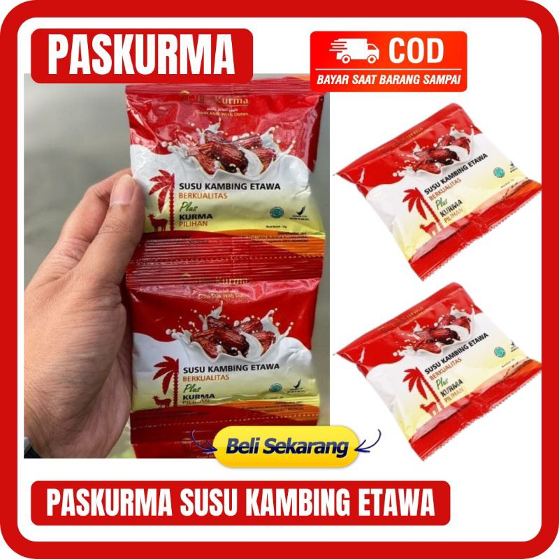 

[sachet] - PASKURMA PASKURMA PAS KURMA Minuman Herbal Susu Kambing Etawa Susu Ettawa Atasi Nyeri Sendi dan Pegal Linu