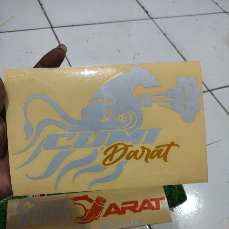 stiker cumi cumi darat stiker mobil