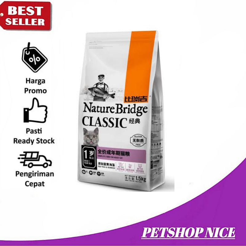 Gojek Nature Bridge Cat Adult Classic 9kg Cat food