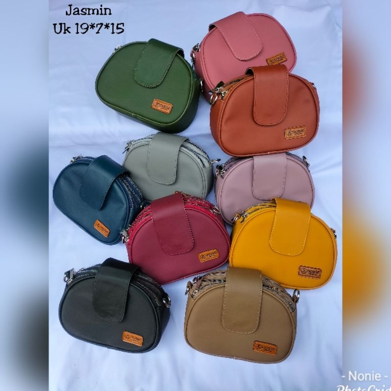 TAS SELEMPANG JASMIN BY NONIE/TAS SELEMPANG WANITA/TAS TIGA RUANG/TAS ANTI AIR