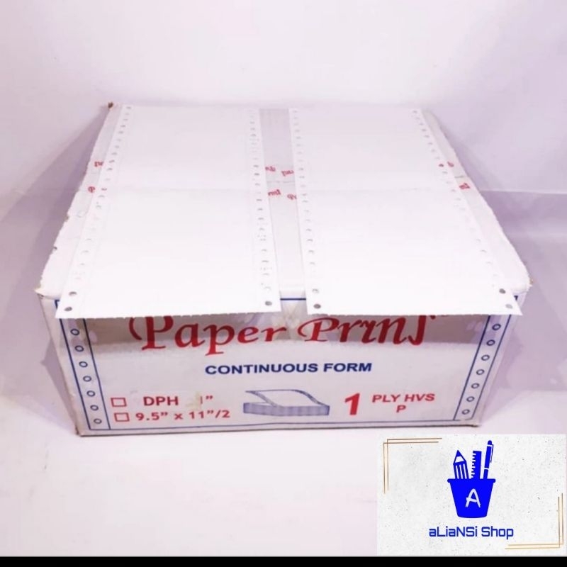 

Promo Continuous Form 9,5"/2 x 11"/2 (1 PLY) bagi 4 - merk PAPERPRYNS