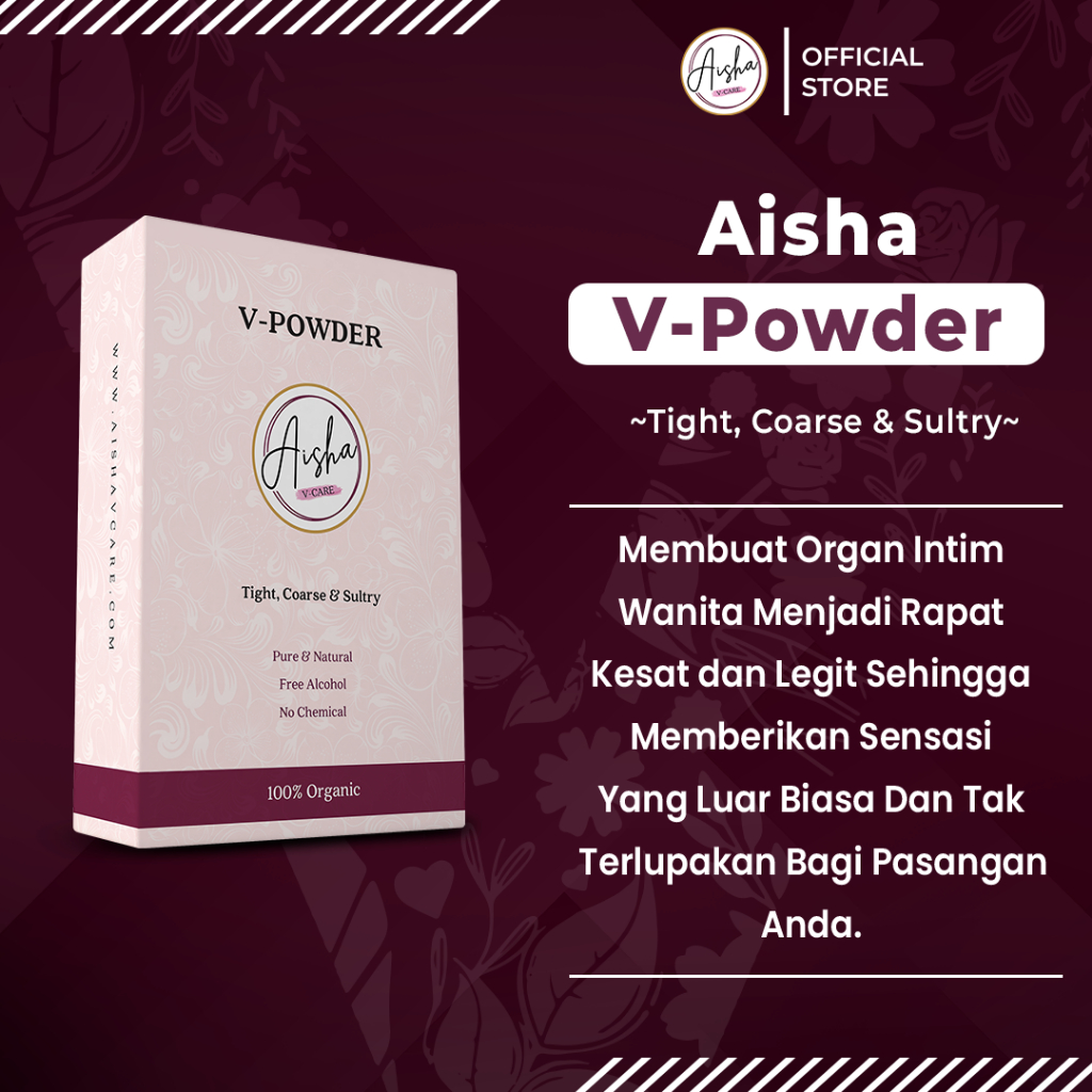 AISHAVCARE VIRGIN POWDER | PERAWATAN KEWANITAAN SESUAI SUNNAH | V KESAT, RAPAT, DAN LEGIT