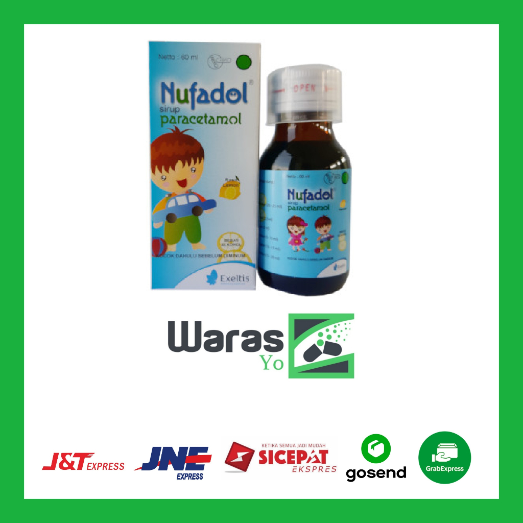 [SW] Nufadol Sirup 60 ml / NUFADOL SYRUP / NUFADOL PARACETAMOL / DEMAM ANAK