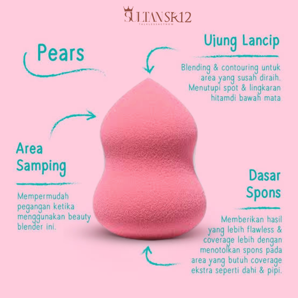 Beauty Blender Busa Make Up Pemakaian Kering dan Basah