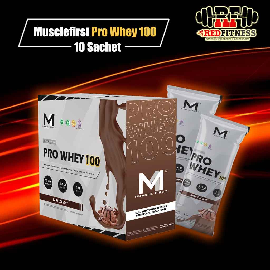 Muscle First M1 Pro Whey 100 Box isi 10 Sachet / MuscleFirst Whey Protein