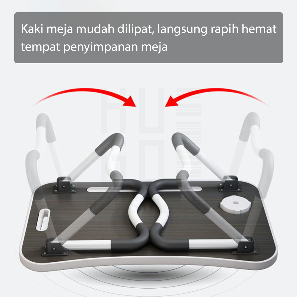 Meja Belajar Anak Portable dengan Handle / Meja Lipat Laptop Serbaguna Anti Air HUGO