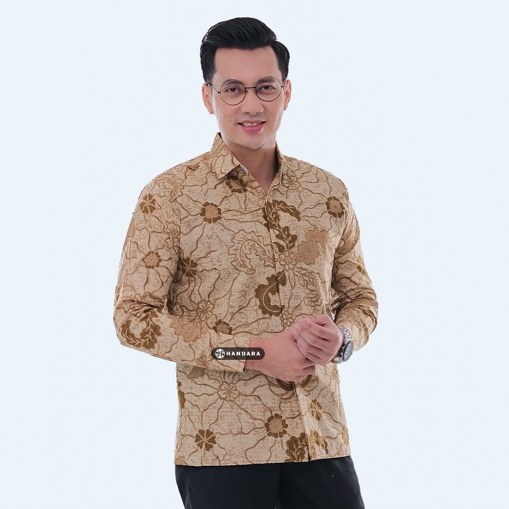 Handara Batik Pria Gurdo Crema HB-194