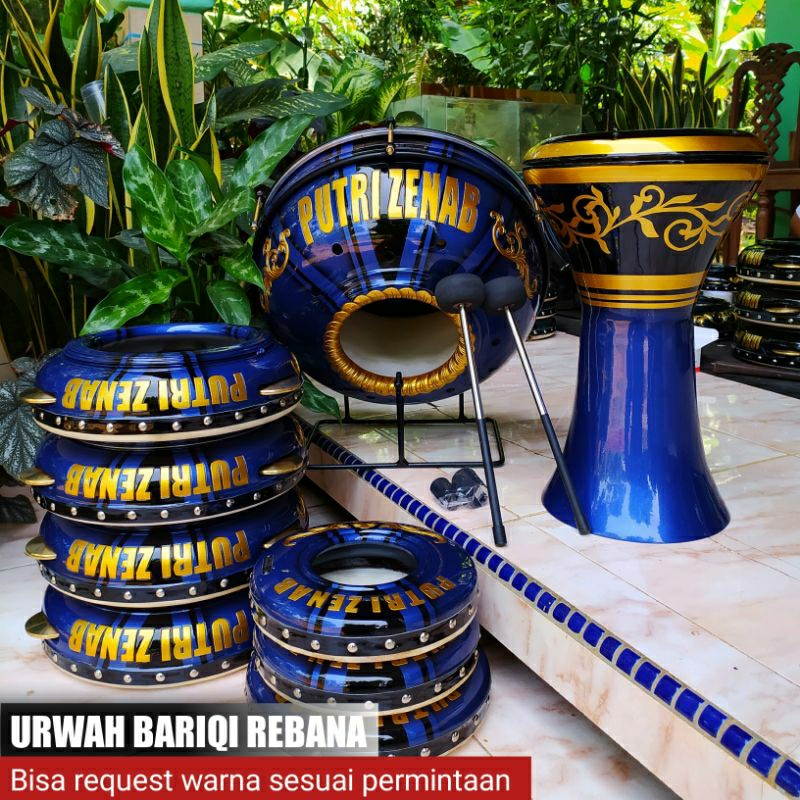 hadroh custom ukiran jepara - rebana ukir jepara - 1 set hadroh ukiran jepara terlaris