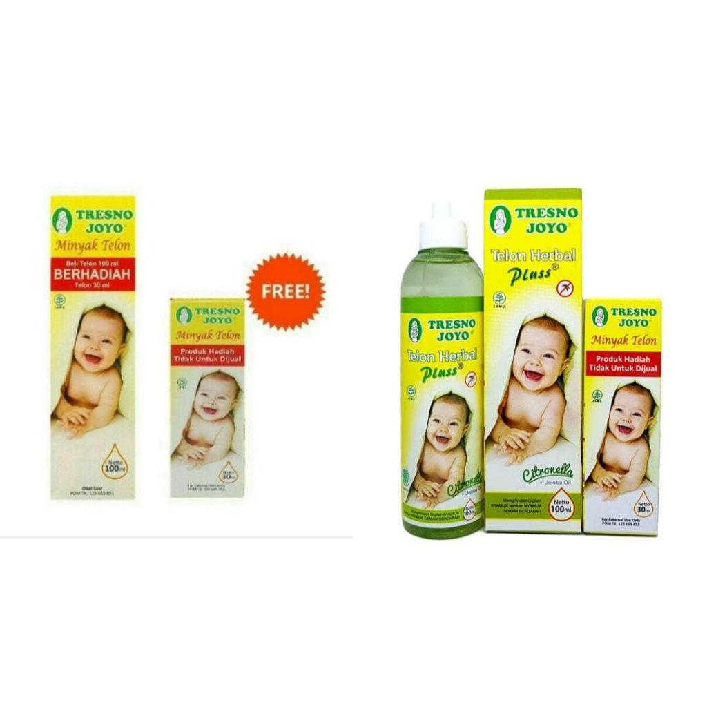 Tresnojoyo Minyak Telon ORIGINAL CITRONELA 100ml get Free 30ml