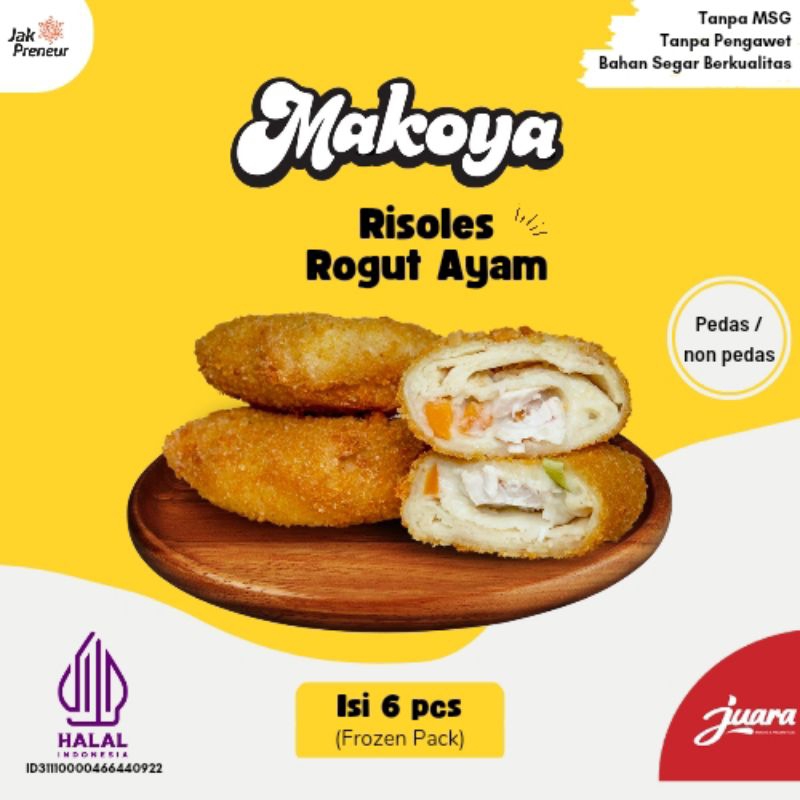 

Risol ROGUT AYAM Makoya Frozen & Matang | Halal