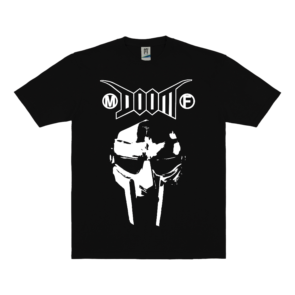 KAOS BAND MF DOOM VINTAGE | T-SHIRT BAND MF DOOM | MF DOOM HITAM