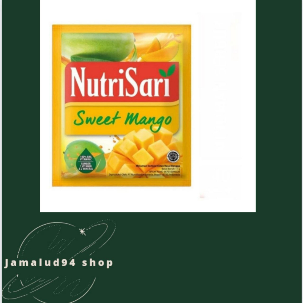 

nutrisari instan drink sweet mango shacet 11gr