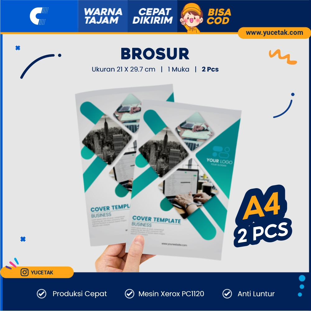 

YUCETAK - Brosur A4 1 Sisi Warna Full Colour Cetak Satuan Cepat Murah Bagus Berkualitas