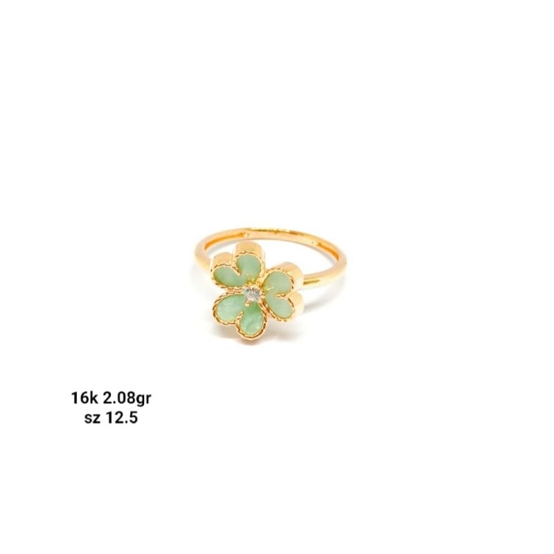 Cincin emas 70 bunga giok