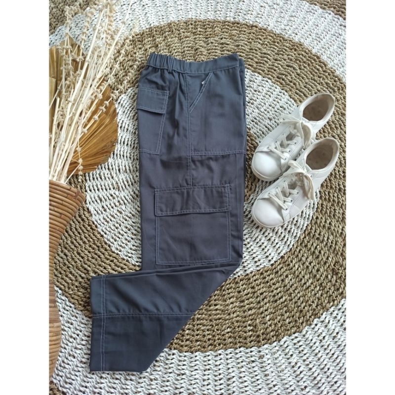 [ UNISEX ] CELANA KULOT CARGO WANITA DAN PRIA MODEL KOREAN