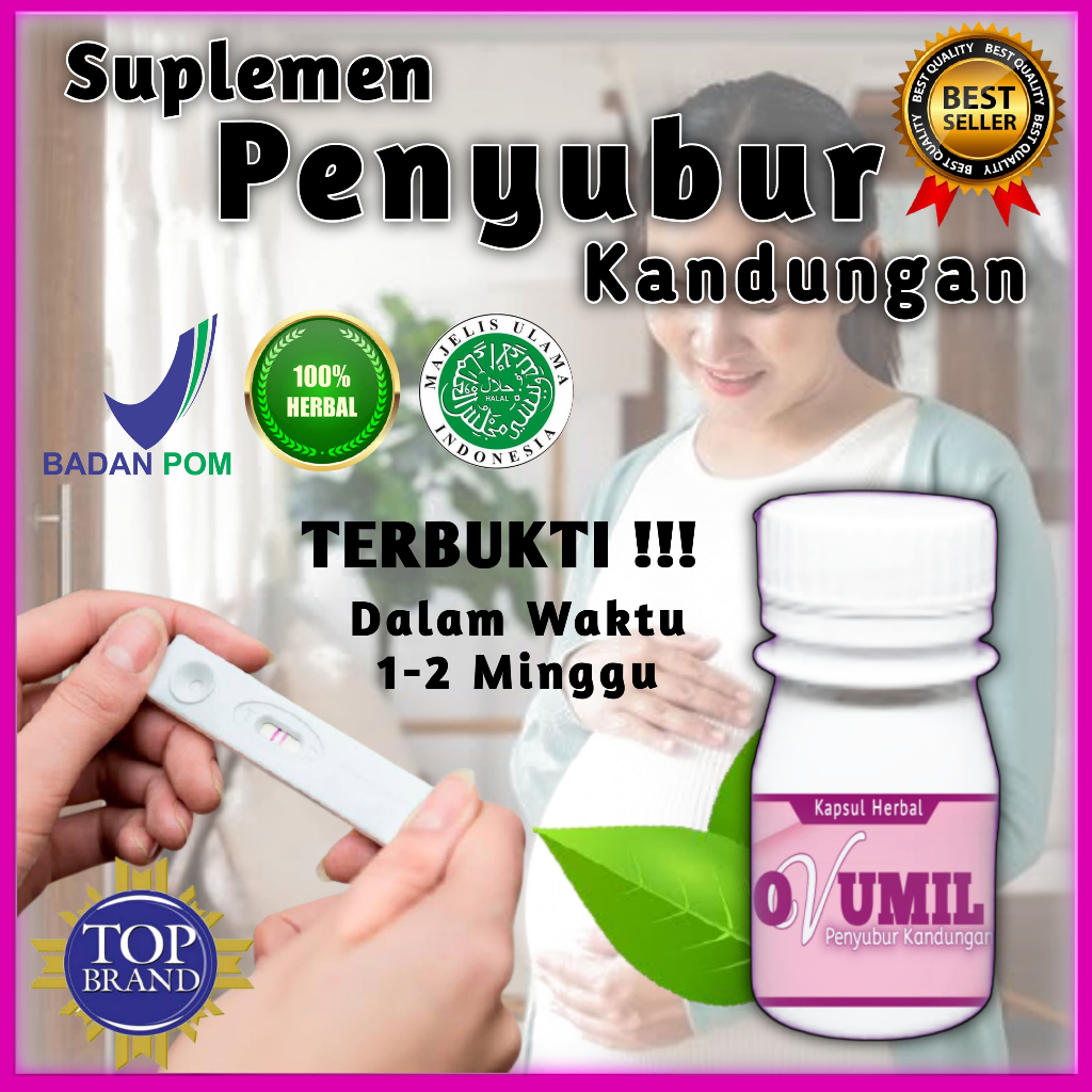 (PALING MANJUR) OVUMIL Penyubur Kandungan, Paling Manjur, Sehat Wanita 100% Obat Penyubur Kandungan 