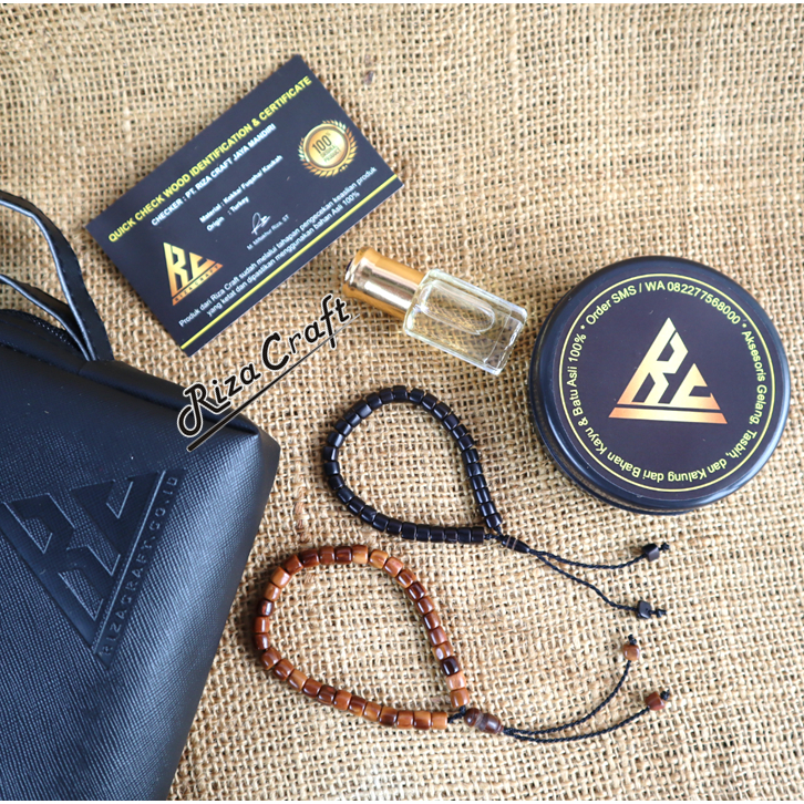 Gelang Tasbih Natural Couple Pasangan Kayu Kokka Kaukah Asli Turki Arab Kotak Marjan 33